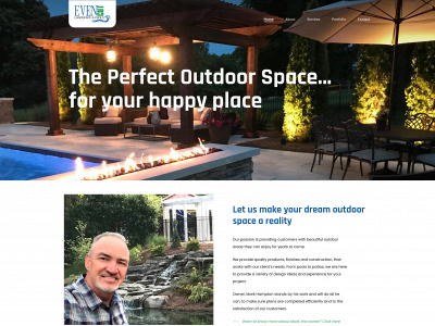 evencutlandscapeandpools.com snapshot