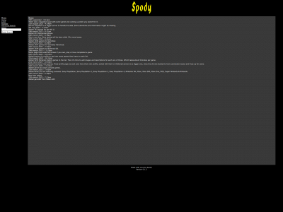 spody.org snapshot