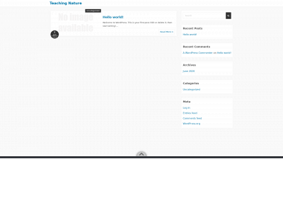 teachingnature.com snapshot