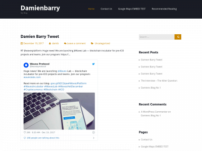 damienbarry.com snapshot