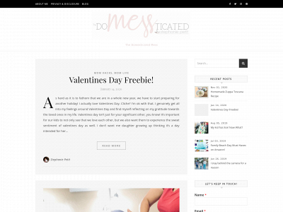 thedomesticatedmess.com snapshot
