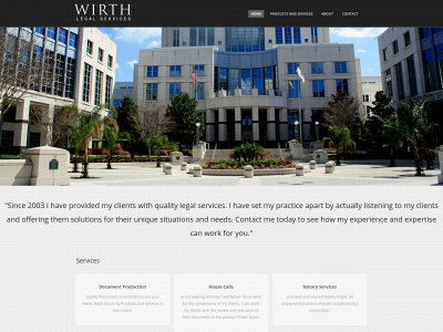 wirthlegalservices.com snapshot