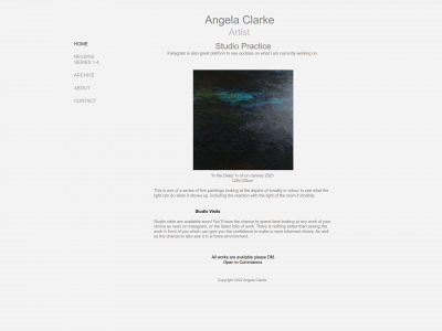 angelaclarke.co snapshot