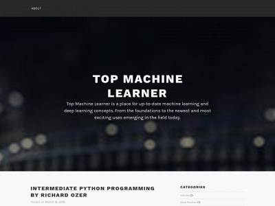 topmachinelearner.com snapshot