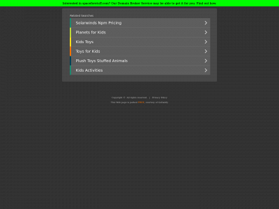 spaceforstuff.com snapshot