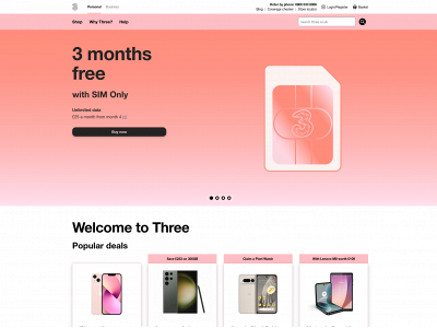 three.co.uk snapshot