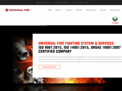universalfirefighting.com snapshot