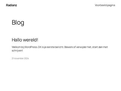 radianz.nl snapshot