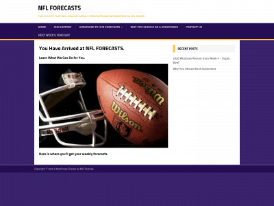 nflforecasts.com snapshot