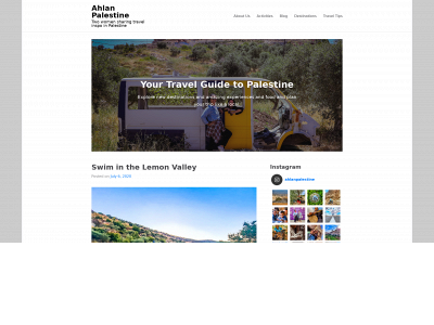 ahlanpalestine.com snapshot