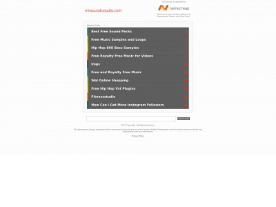 mnsoundsstudio.com snapshot