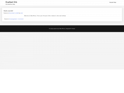 exaltedorb.com snapshot