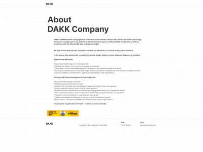 dakkcompany.com snapshot