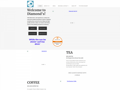 diamondstearoom.co.uk snapshot