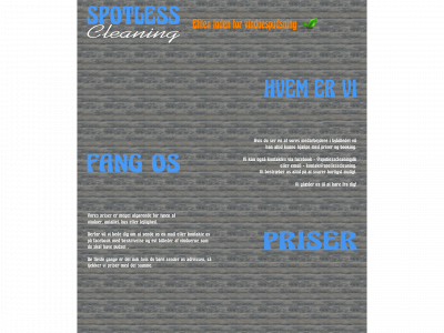 spotlesscleaning.dk snapshot