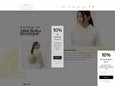 minibobaboutique.com snapshot