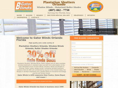 orlandoblindsandshutters.com snapshot