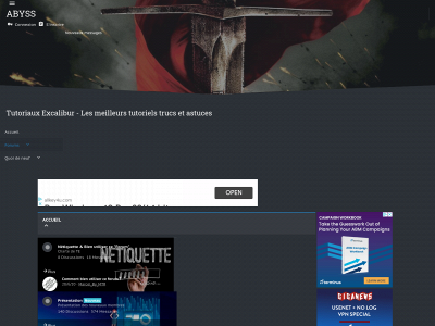 tutoriaux-excalibur.com snapshot