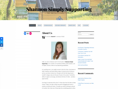 shannonsimplysupporting.com snapshot