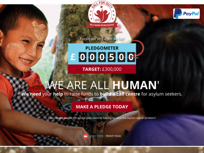 weareallhuman.org.uk snapshot