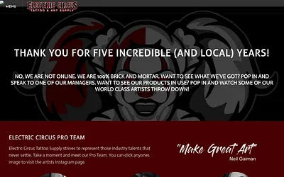 www.electriccircussupply.com snapshot