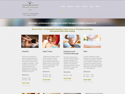 www.gnmassagebodywork.com snapshot