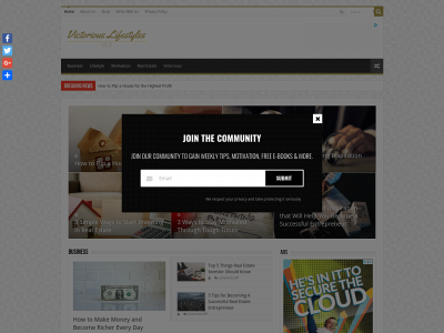 victoriouslifestyles.com snapshot