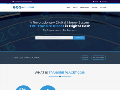 transireplacetcoin.net snapshot