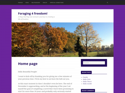 foraging4freedom.com snapshot