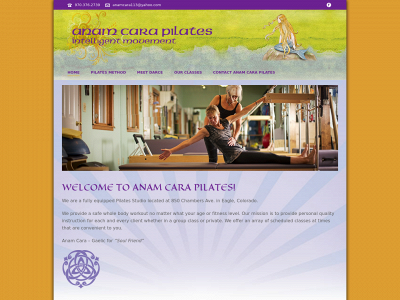 anamcarapilates.com snapshot