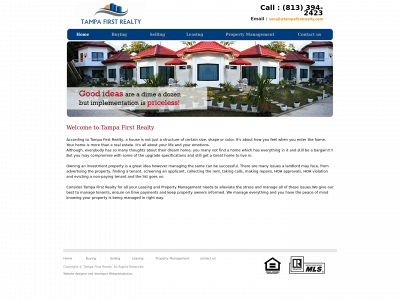 tampafirstrealty.com snapshot