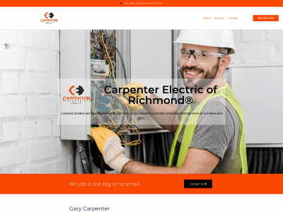 carpenterelectricofrichmond.com snapshot