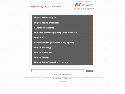 begeniusdigitalmarketer.com snapshot