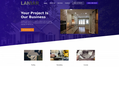 lanbarconstruction.com snapshot