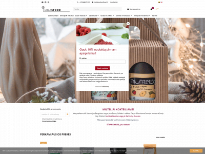 urbanfood.lt snapshot