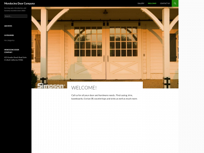 mendocinodoorco.com snapshot