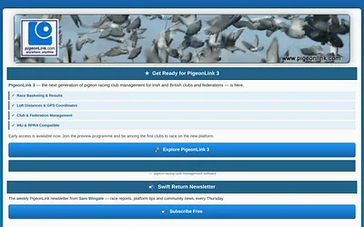 pigeonlink.com snapshot