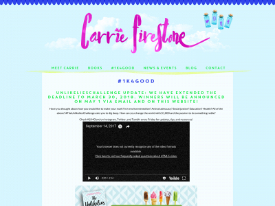 carriefirestoneauthor.com snapshot