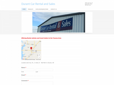 durantcarrental.com snapshot