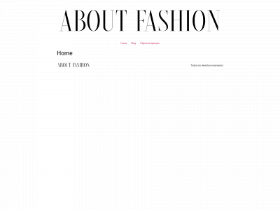 aboutfashion.es snapshot
