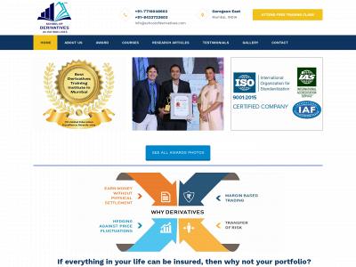 schoolofderivatives.com snapshot