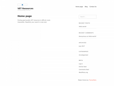 vetresources.net.au snapshot