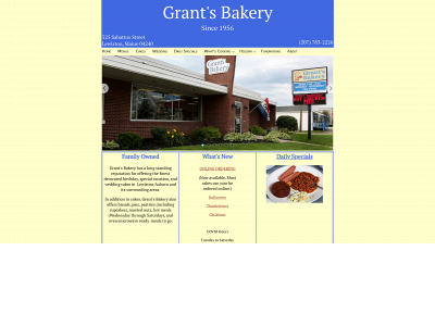 grantsbakery.com snapshot