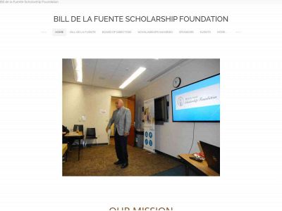 www.billdelafuentescholarships.org snapshot