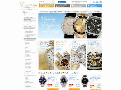 ermitagejewelers.com snapshot
