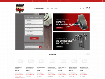 powersteeringbrakesupply.com snapshot