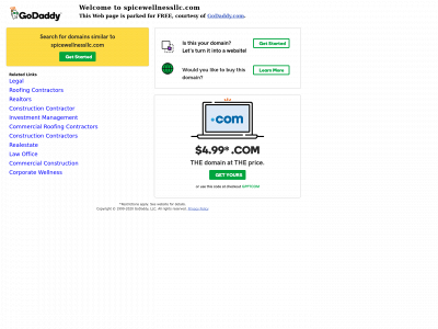 spicewellnessllc.com snapshot