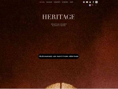 heritagemusique.com snapshot