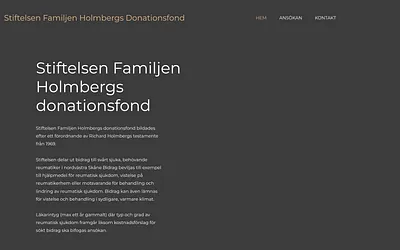holmbergsdonationsfond.se snapshot