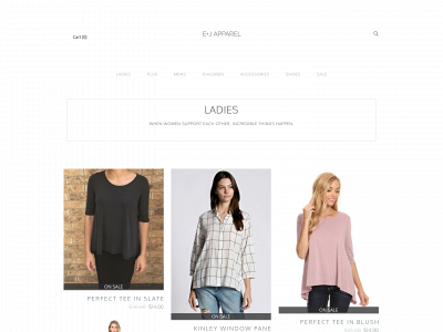 www.ejapparel.com snapshot